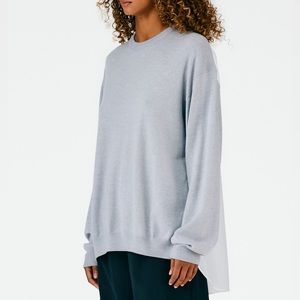 Tibi merino wool combo sweater